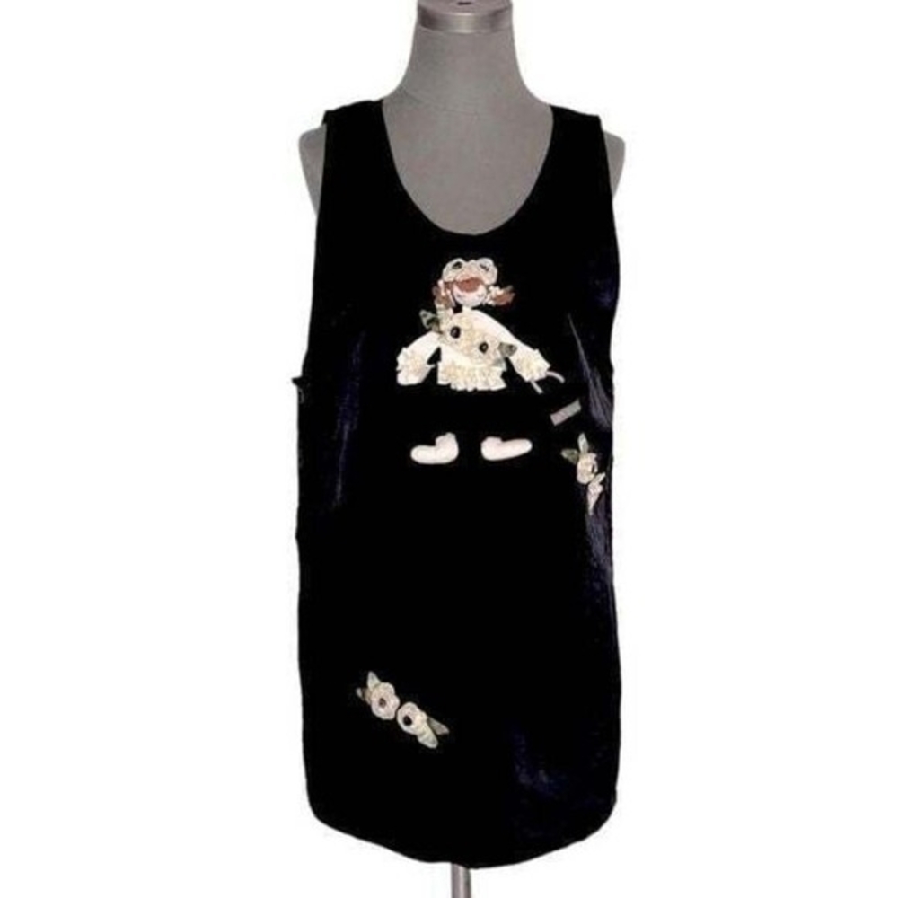 Women's Black Premium Loose Fit 3D Stylist Apron Dress S-L Professional EXC - Picture 4 of 10